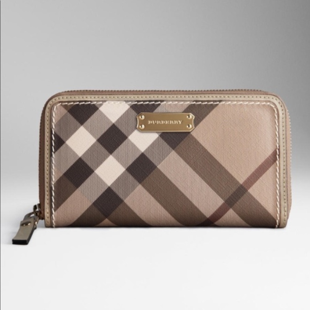 Authentic Burberry Smoked Check Metallic Trim